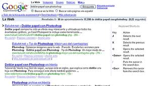 Google Atajos de Teclado