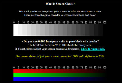 ScreenCheck , para calibrar tu monitor online