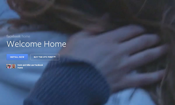 Facebook Home llega al medio millón de descargas