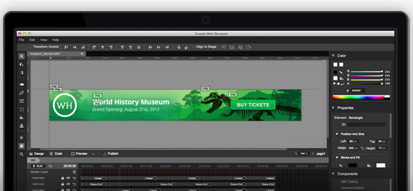 Google lanza Web Designer (Nueva herramienta HTML5)