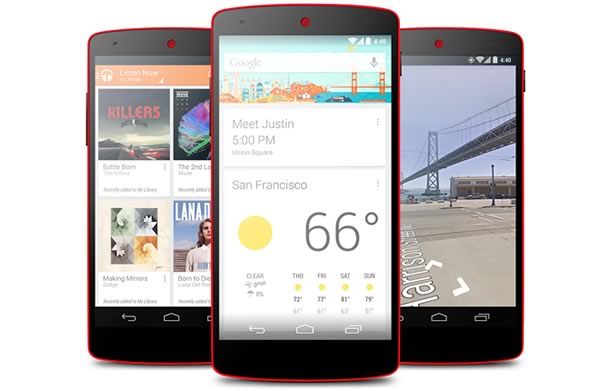 Google lanza su Nexus 5 en color rojo