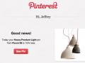 Pinterest enviará alertas cuando los artículos "pin" salgan en oferta