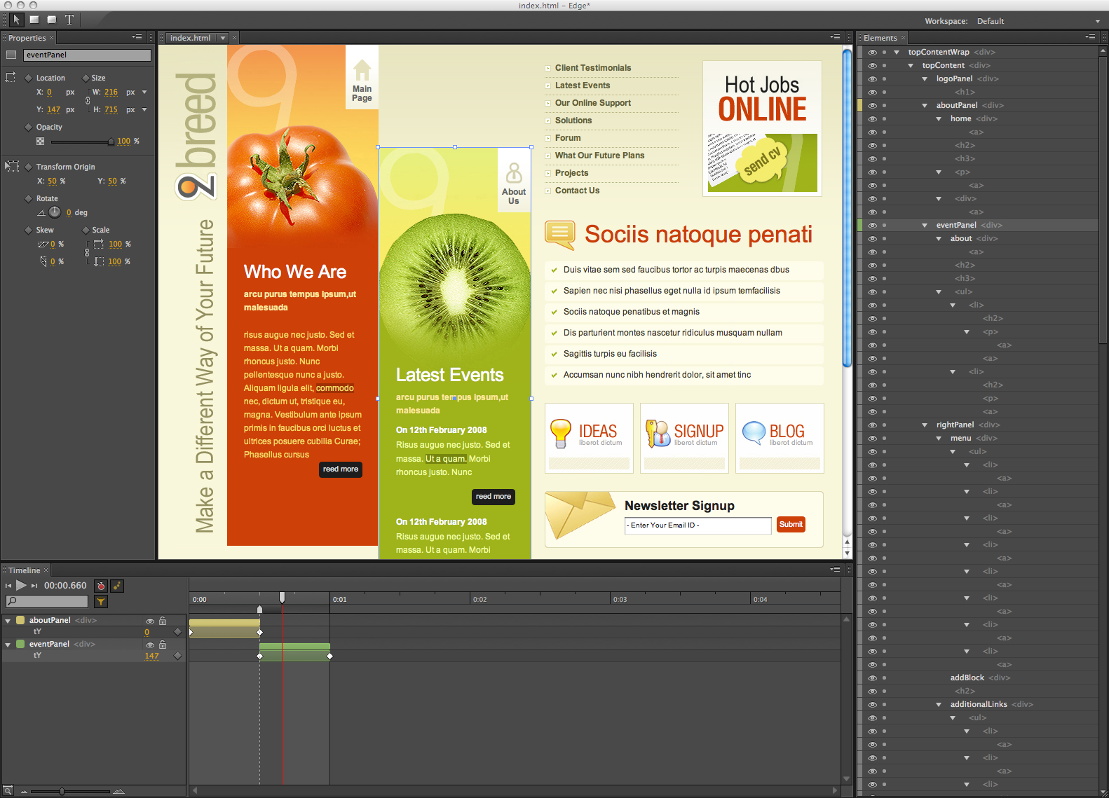Adobe Edge, para realizar animaciones con HTML5