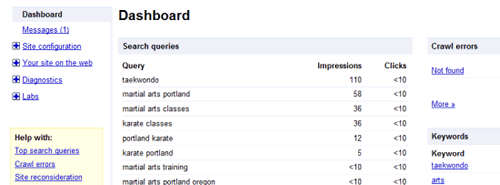 Instalar Google Webmasters Tools