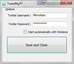TweetmyPC