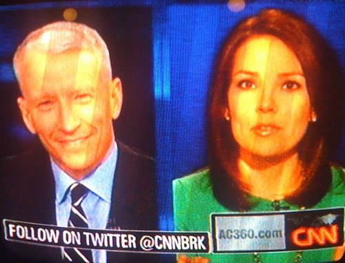 CNN promueve su cuenta en Twitter