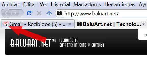 Cómo colocar el ícono de mensaje no leído de Gmail 3