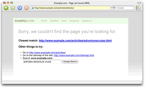 Pagina de error 404