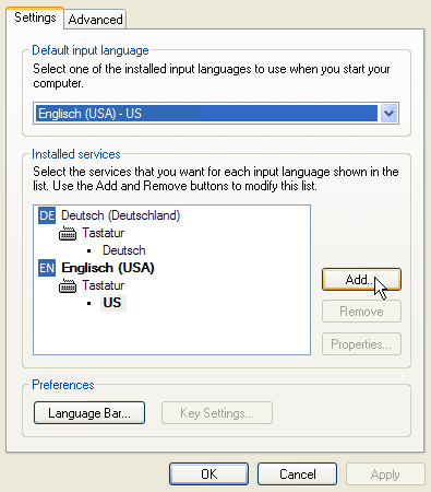 Instalando nuevo servicio de idioma