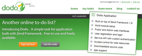 Dodo, una aplicación To-Do List gratuita