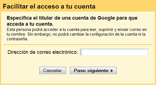 Google ofrece la Delegación de Correo para permitir a otros acceder a su cuenta Gmail