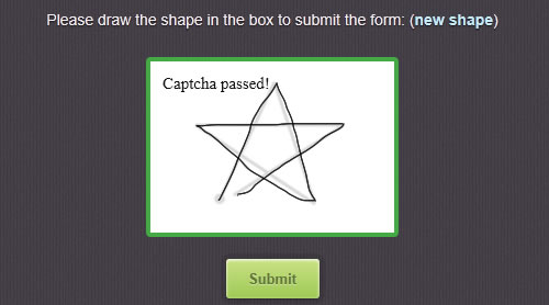 MotionCAPTCHA, para evitar el spam dibujando figuras