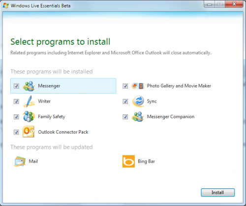 Windows Live Essentials 4 beta lista para descargar