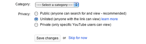 Videos sin listar - Unlisted videos