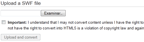 Convertir SWF a HTML5