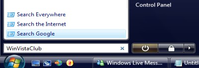 Google en Windows Vista